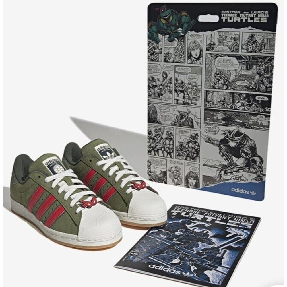Adidas x TMNT Superstar Shell-Toe Shoes Men's size 7.5/ Women's 8.5
